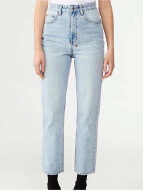 Ksubi Chlo Wasted High Rise Straight Leg Jeans in Karma Sz 27
